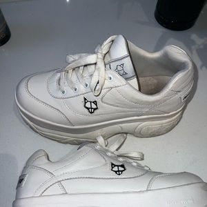 Naked Wolfe Leather Platform Sneakers SIZE 8